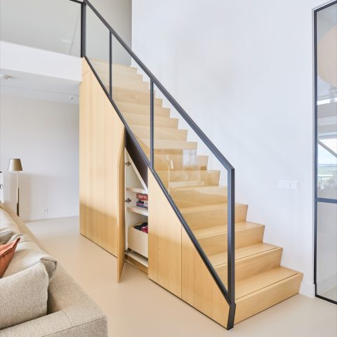 Modern interieur in een loft appartement