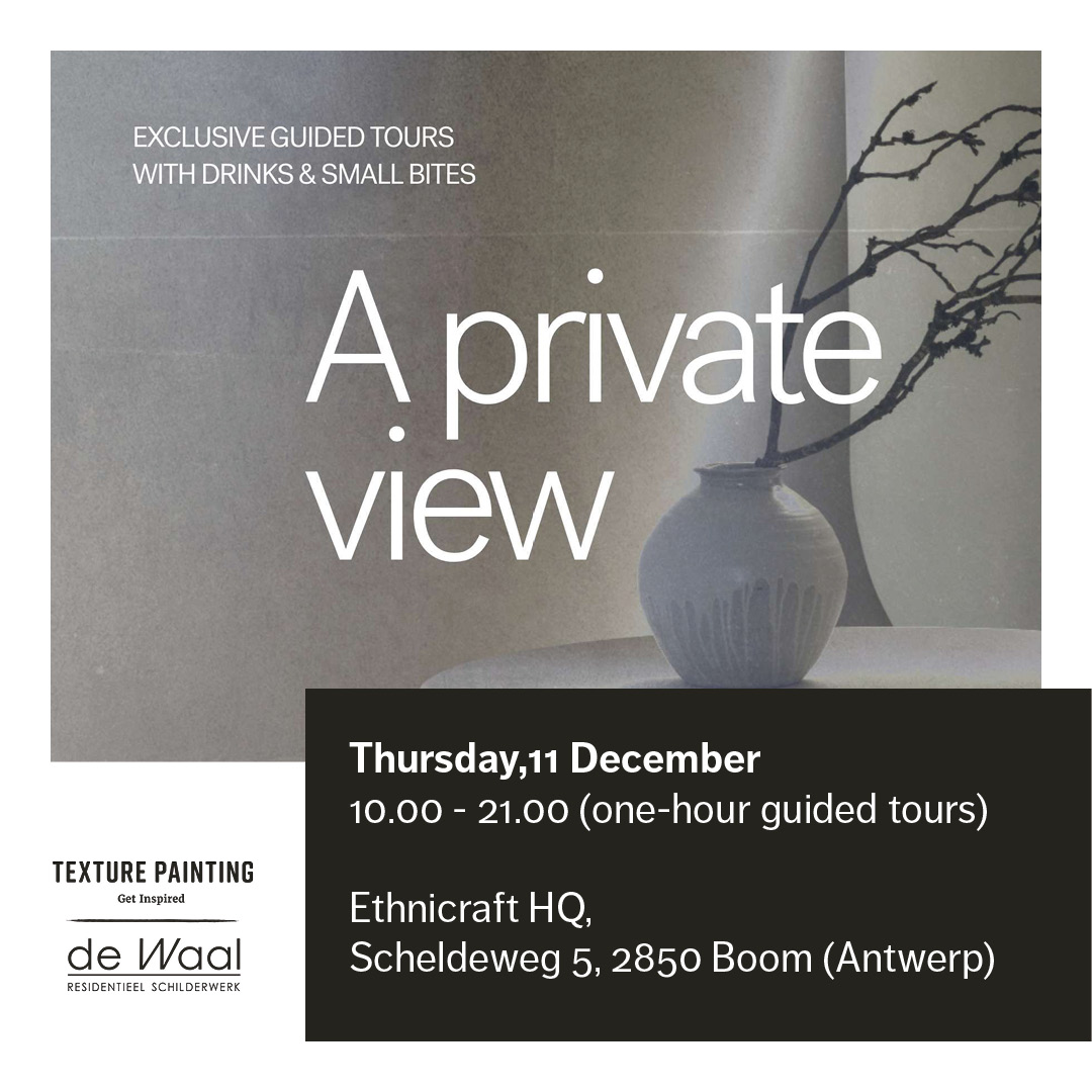 Een Private View op Materiaal & Ambiance: Ethnicraft x Texture Painting / de Waal