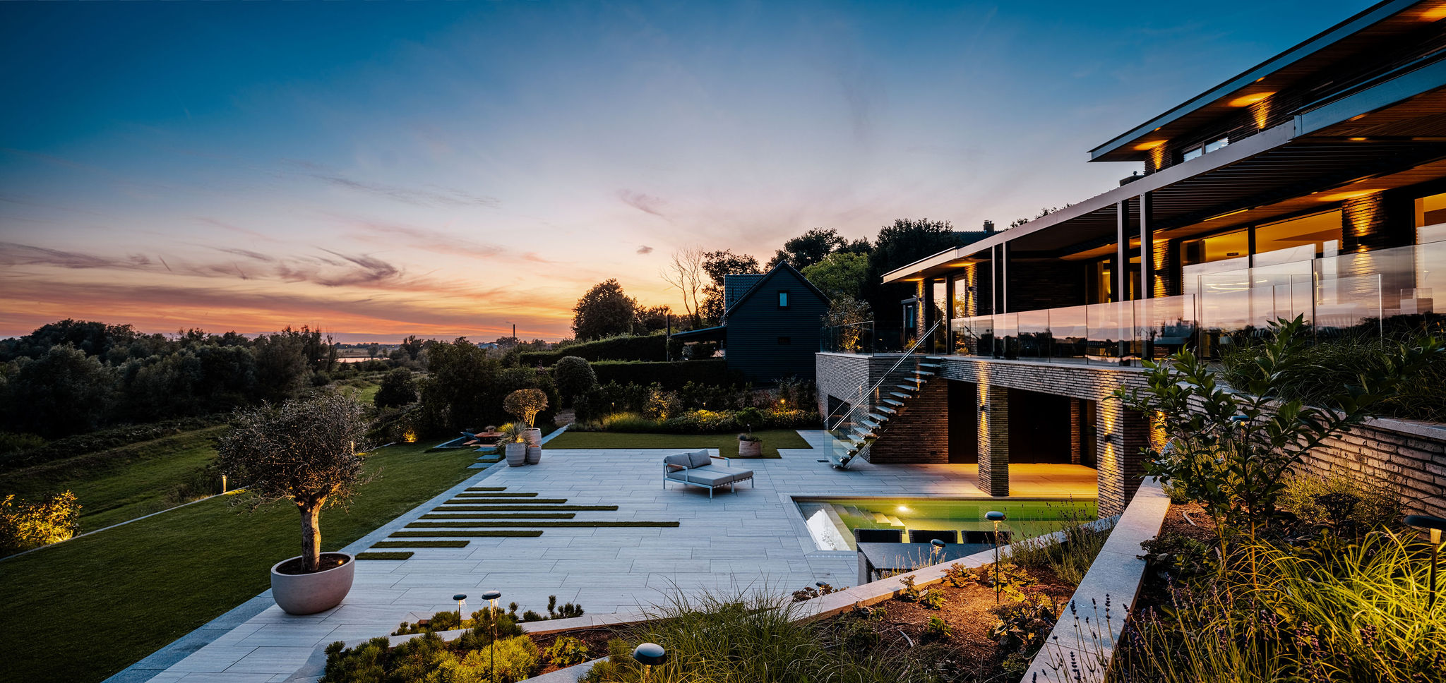 Casa sul fiume nel ritmo della regione del Reno - casa sul fiume il ritmo nella casa sul fiume nel ritmo della regione del Reno, Luxury, Design, Exclusive, Modern, Custom Made, Special, Beautiful