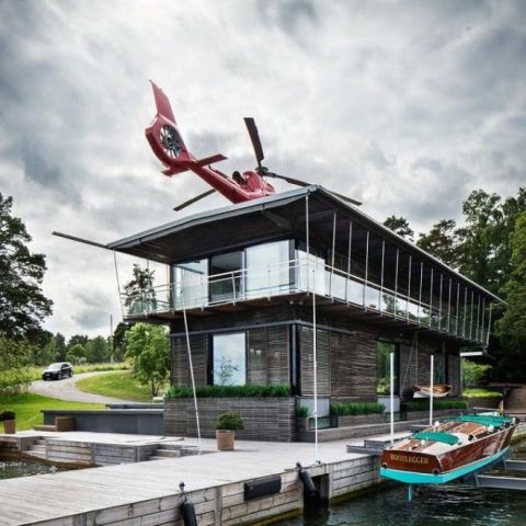 renovatie woning - verbouwd boothuis buiten in Verbouwd boothuis buiten Stockholm, Luxe, Design, Exclusief, Modern, Maatwerk, Bijzondere, Mooie