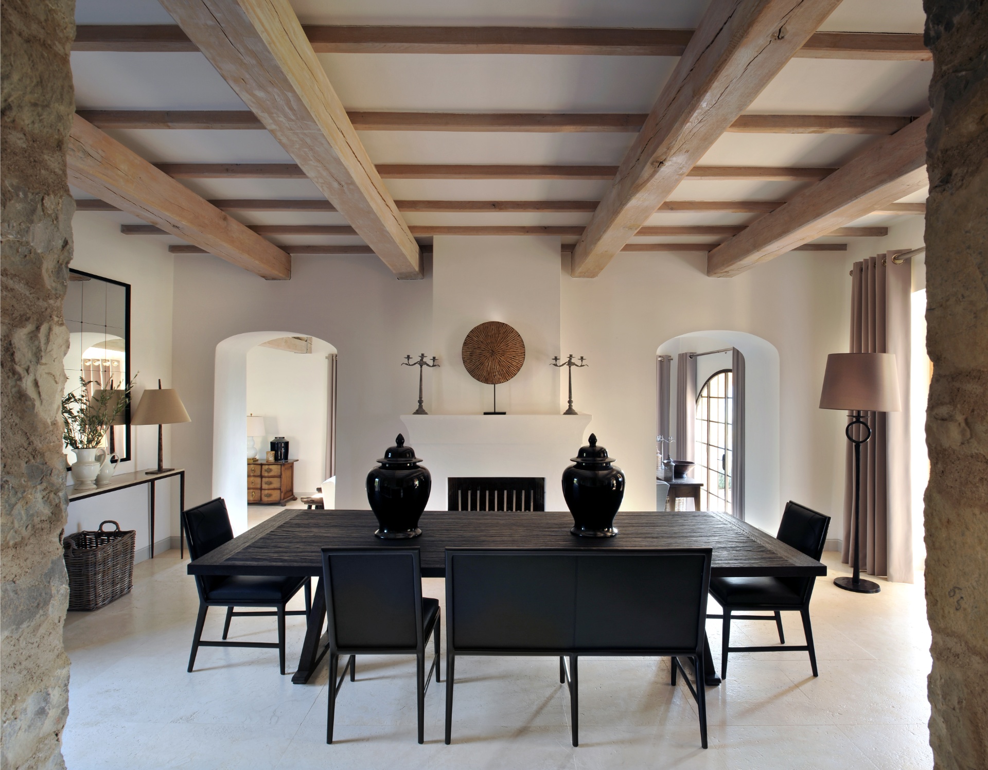 toscane - zwarte tafel eethoek in Villa Toscane, Luxury, Design, Exclusive, Modern, Custom Made, Special, Beautiful