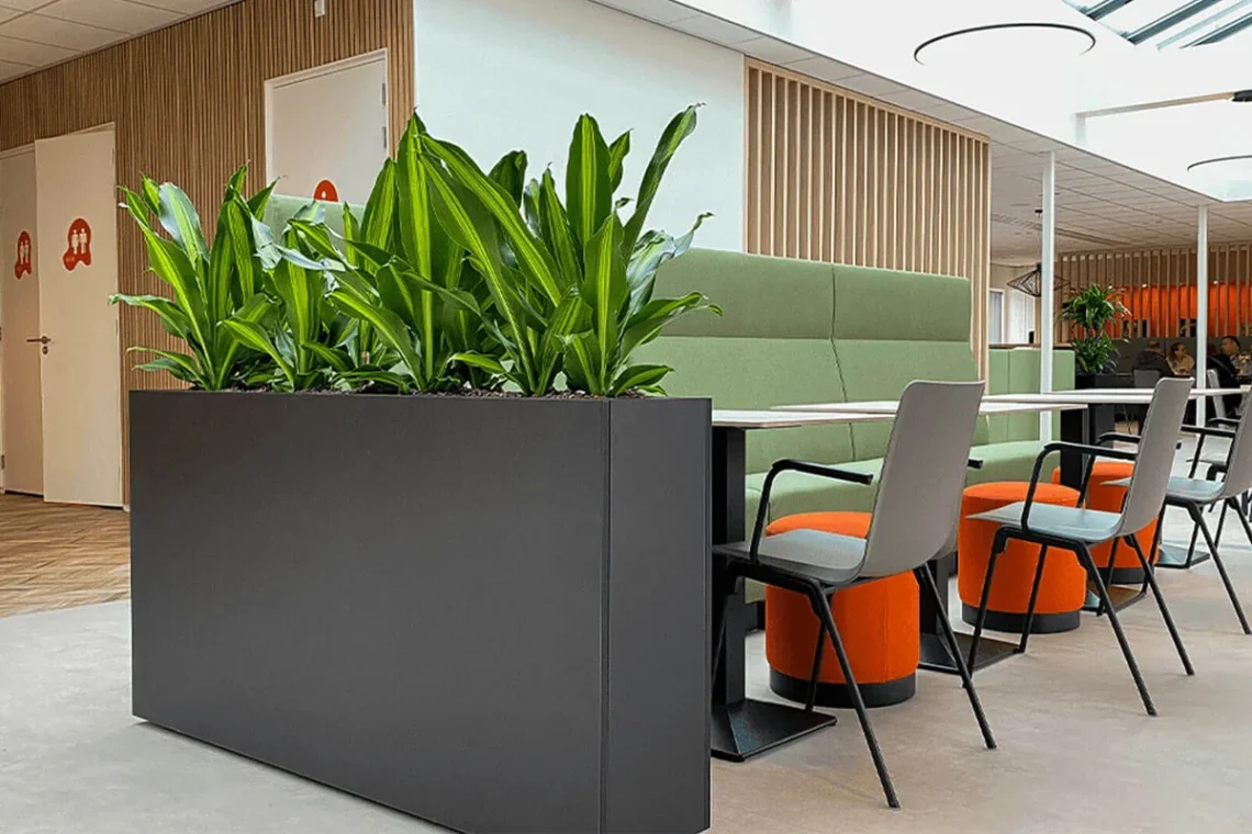 Groene wanden als integraal onderdeel van modern kantoorontwerp