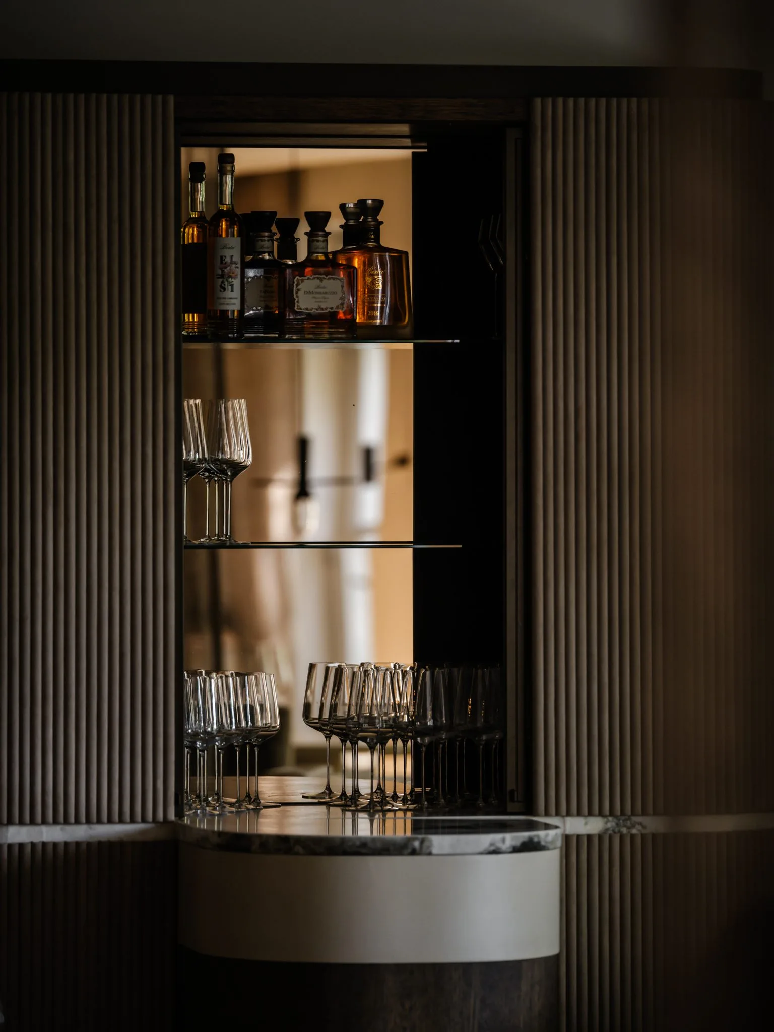 Alma Fine Dining - interior view - balanced and refined, Luxury, Design, Exclusive, Modern, Custom Made, Special, Beautiful