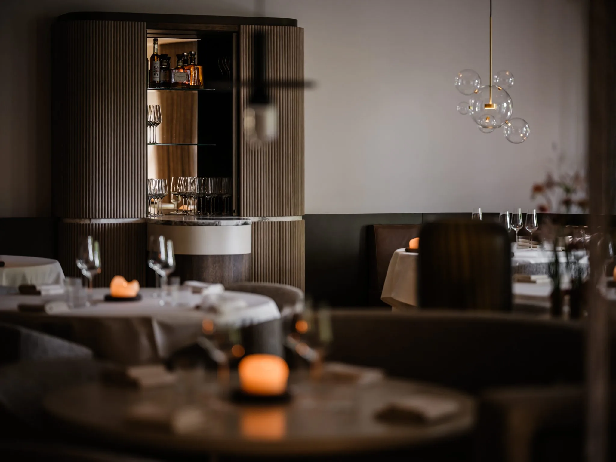 Alma Fine Dining - interior view - balanced and refined, Luxury, Design, Exclusive, Modern, Custom Made, Special, Beautiful