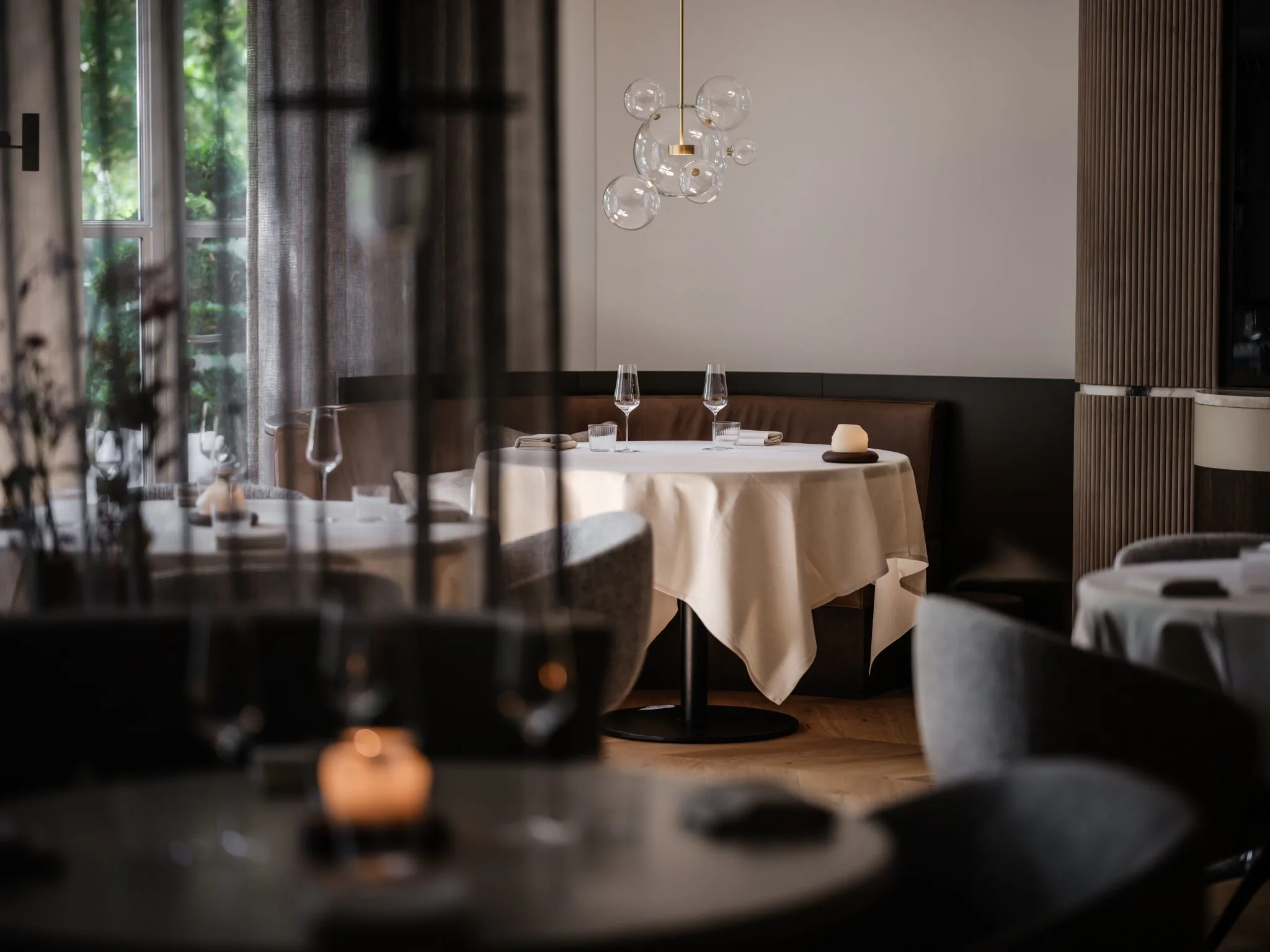 Alma Fine Dining - interior view - balanced and refined, Luxury, Design, Exclusive, Modern, Custom Made, Special, Beautiful