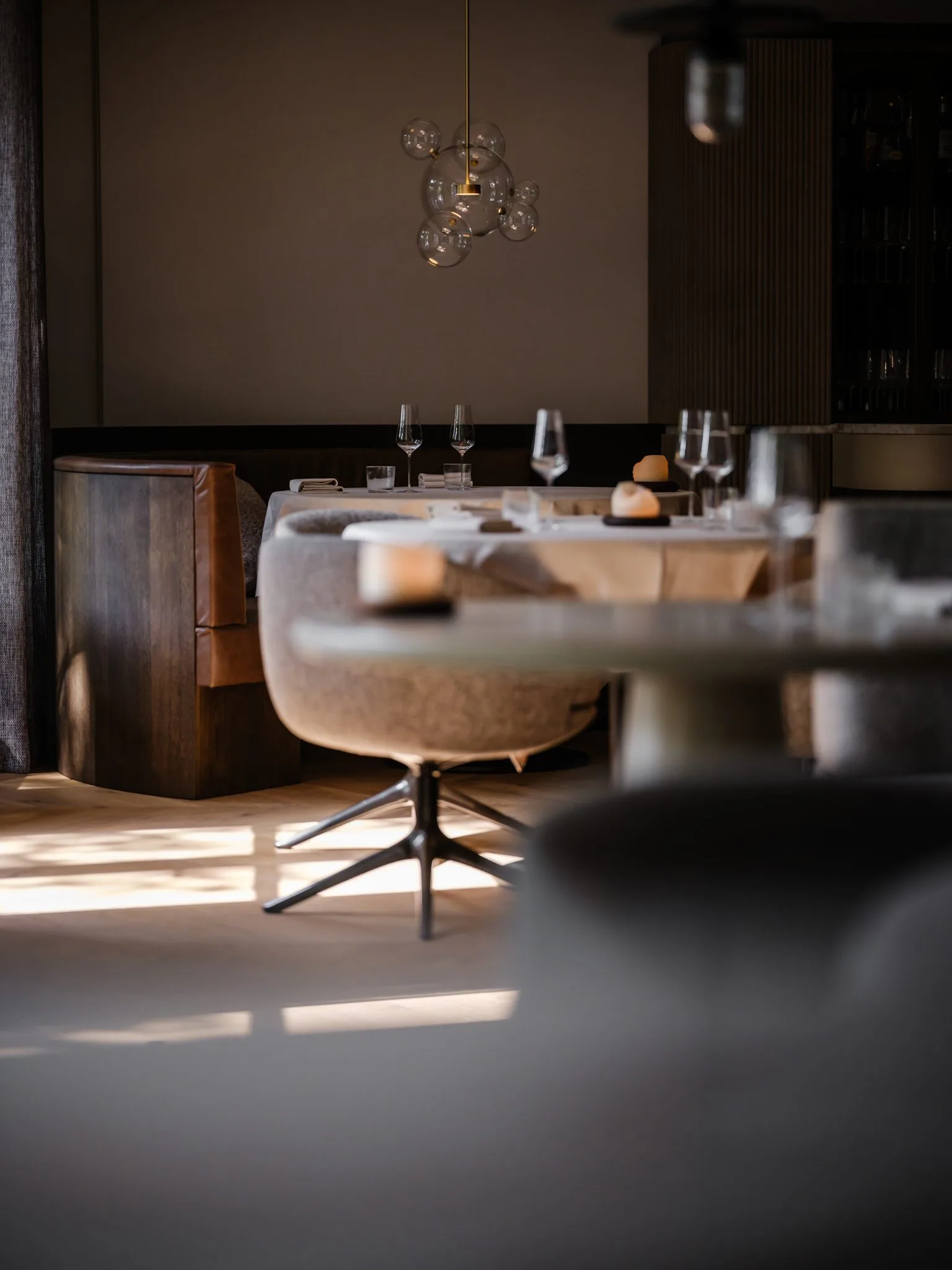 Alma Fine Dining - interior view - balanced and refined, Luxury, Design, Exclusive, Modern, Custom Made, Special, Beautiful